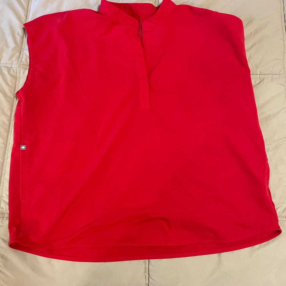 Figs Raphaela top red XL